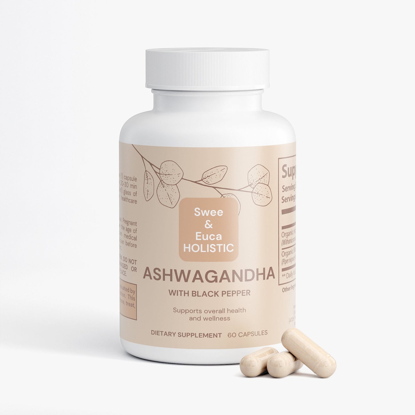 Swee + Euca HOLISTIC Ashwagandha Supplement with Black Pepper Swee + Euca HOLISTIC