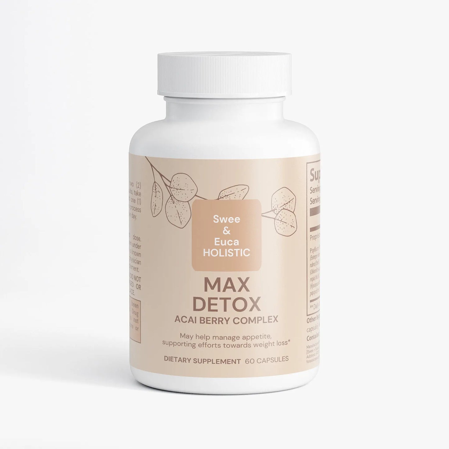 Swee + Euca HOLISTIC Max Detox with Acai Berry Complex Swee + Euca HOLISTIC